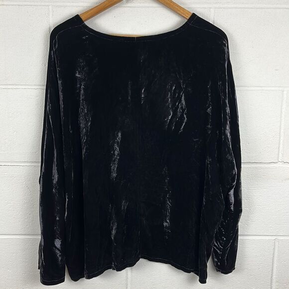 Eileen Fisher women’s v-neck drapey silk blend dolman long sleeve top size XL - Picture 4 of 4